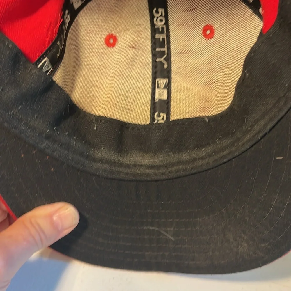 Washington Nationals MLB New Era Team Hat Ballcap Size 7 3/8
